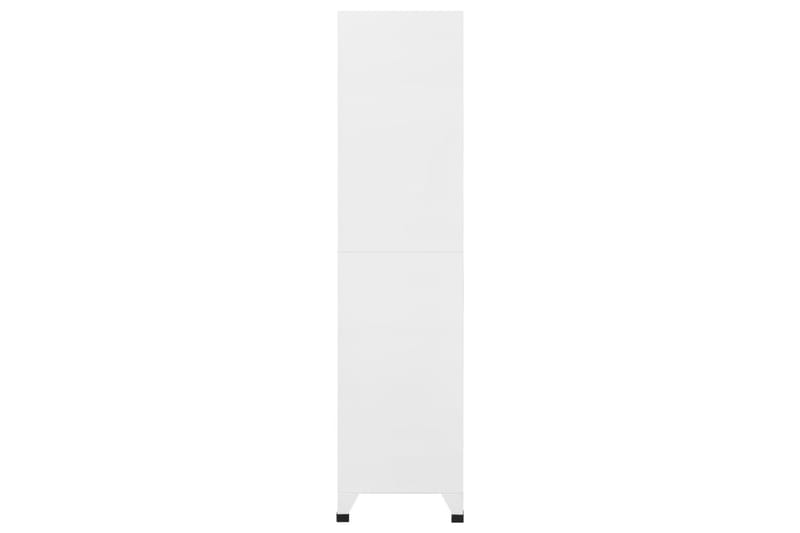 Förvaringsskåp ljusgrå och mörkgrå 90x45x180 cm stål - Mörkgrå - Omklädningsskåp