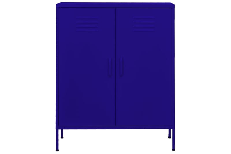 Förvaringsskåp marinblå 80x35x101,5 cm stål - Blå - Förvaring - Skåp - Förvaringsskåp - Omklädningsskåp