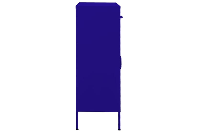 Förvaringsskåp marinblå 80x35x101,5 cm stål - Blå - Förvaring - Skåp - Förvaringsskåp - Omklädningsskåp