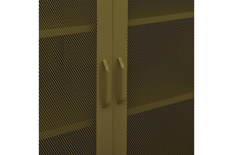 Förvaringsskåp olivgrön 80x35x101,5 cm stål - Grön - Förvaring - Skåp - Förvaringsskåp - Omklädningsskåp
