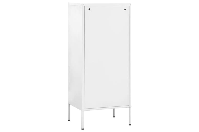 Förvaringsskåp vit 80x35x101,5 cm stål - Vit - Förvaring - Skåp - Förvaringsskåp - Omklädningsskåp