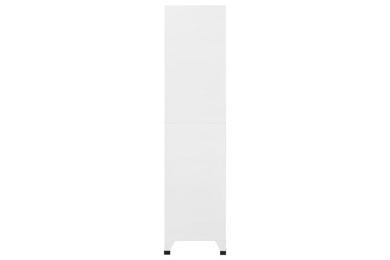 Förvaringsskåp vit 90x45x180 cm stål - Vit - Förvaring - Skåp - Förvaringsskåp - Omklädningsskåp