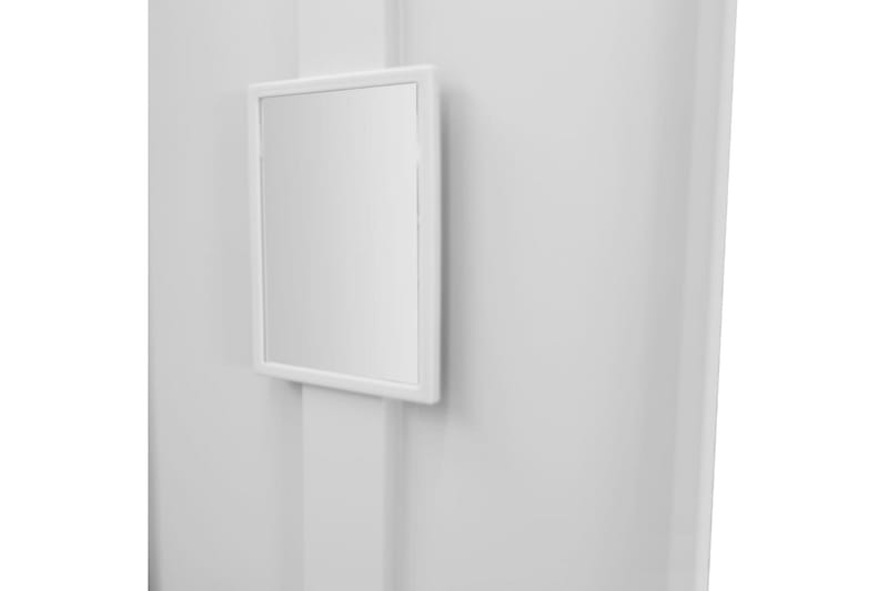 Klädskåp för omklädningsrum 38x45x180 cm - Grå - Förvaring - Skåp - Förvaringsskåp - Omklädningsskåp
