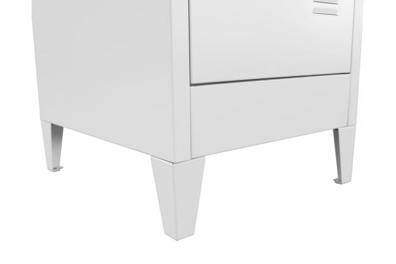Klädskåp för omklädningsrum med 2 fack stål 38x45x180 cm - Grå - Förvaring - Skåp - Förvaringsskåp - Omklädningsskåp