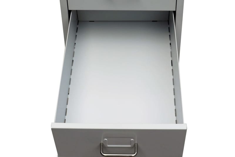 Arkivskåp med 5 lådor grå 68,5 cm stål - Grå - Arkivskåp & hängmappsskåp