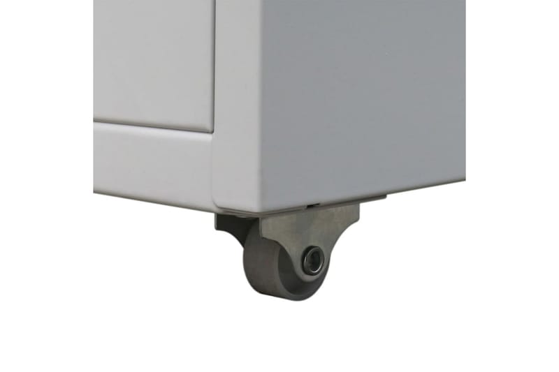 Arkivskåp med 5 lådor grå 68,5 cm stål - Grå - Arkivskåp & hängmappsskåp