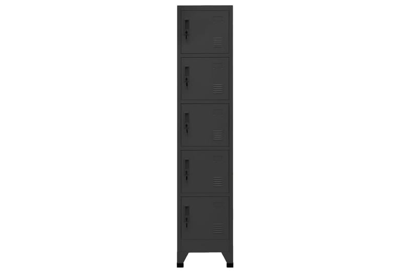 beBasic Förvaringsskåp antracit 38x40x180 cm stål - Anthracite - Förvaring - Skåp - Förvaringsskåp - Kontorsskåp - Dokumentskåp