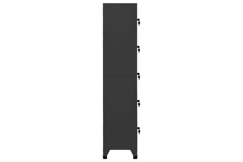 beBasic Förvaringsskåp antracit 38x40x180 cm stål - Anthracite - Dokumentskåp - Kontorsmöbler