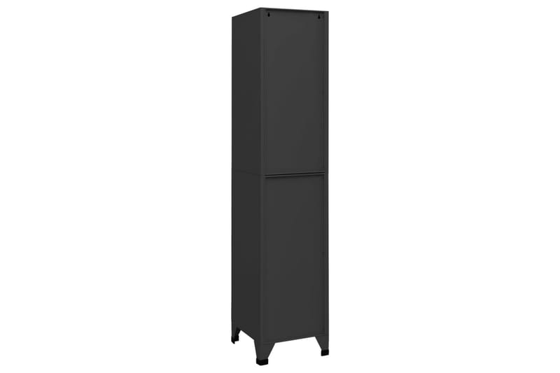 beBasic Förvaringsskåp antracit 38x40x180 cm stål - Anthracite - Förvaring - Skåp - Förvaringsskåp - Kontorsskåp - Dokumentskåp