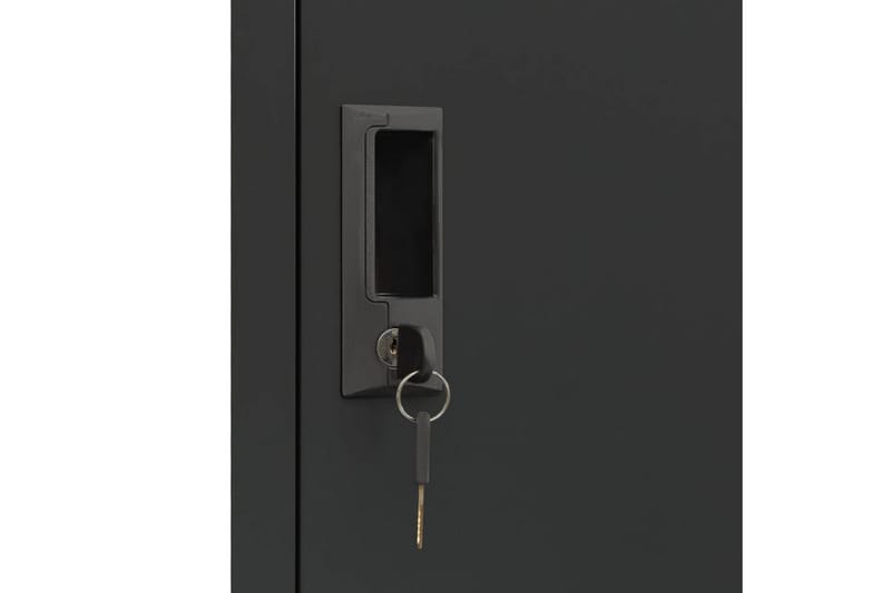 beBasic Förvaringsskåp antracit 38x40x180 cm stål - Anthracite - Förvaring - Skåp - Förvaringsskåp - Kontorsskåp - Dokumentskåp