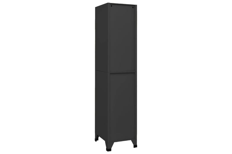 beBasic Förvaringsskåp antracit 38x45x180 cm stål - Anthracite - Förvaring - Skåp - Förvaringsskåp - Kontorsskåp - Dokumentskåp