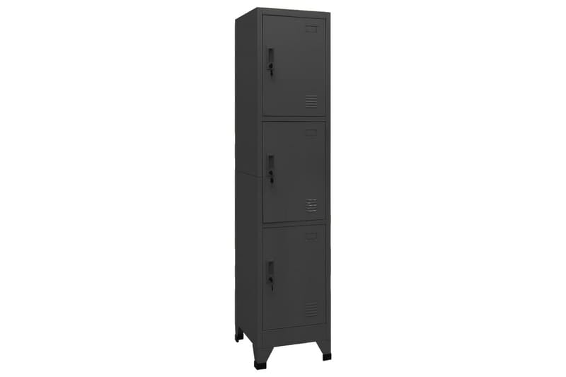 beBasic Förvaringsskåp antracit 38x45x180 cm stål - Anthracite - Förvaring - Skåp - Förvaringsskåp - Kontorsskåp - Dokumentskåp