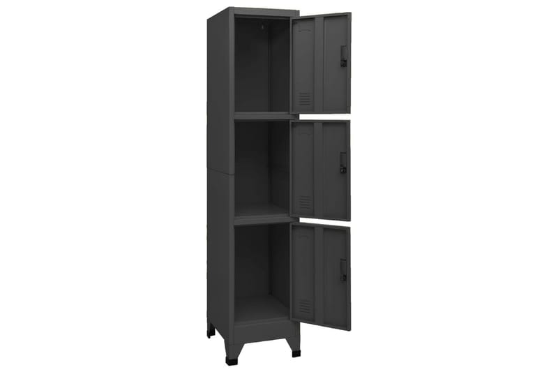 beBasic Förvaringsskåp antracit 38x45x180 cm stål - Anthracite - Förvaring - Skåp - Förvaringsskåp - Kontorsskåp - Dokumentskåp