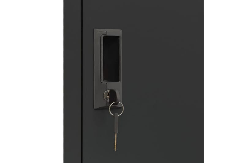 beBasic Förvaringsskåp antracit 38x45x180 cm stål - Anthracite - Förvaring - Skåp - Förvaringsskåp - Kontorsskåp - Dokumentskåp