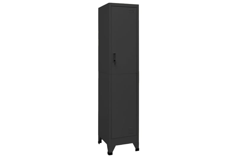 beBasic Förvaringsskåp antracit 38x45x180 cm stål - Anthracite - Förvaring - Skåp - Förvaringsskåp - Kontorsskåp - Dokumentskåp