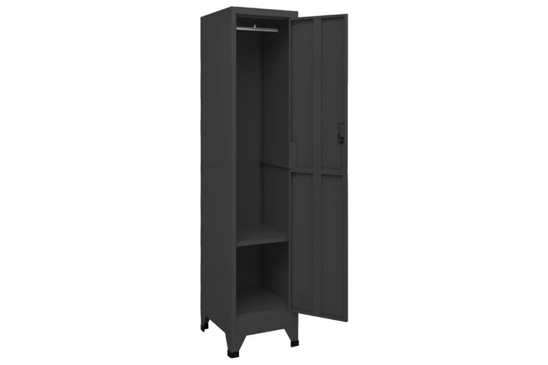 beBasic Förvaringsskåp antracit 38x45x180 cm stål - Anthracite - Förvaring - Skåp - Förvaringsskåp - Kontorsskåp - Dokumentskåp