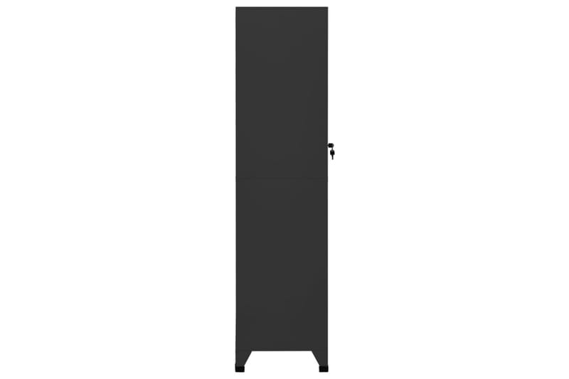 beBasic Förvaringsskåp antracit 38x45x180 cm stål - Anthracite - Dokumentskåp - Kontorsmöbler