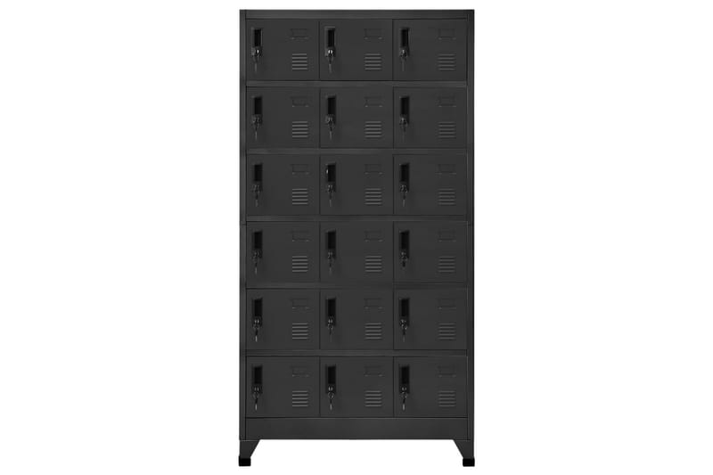 beBasic Förvaringsskåp antracit 90x40x180 cm stål - Anthracite - Förvaring - Skåp - Förvaringsskåp - Kontorsskåp - Dokumentskåp