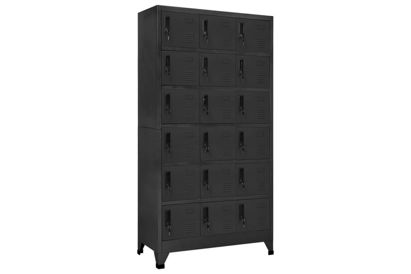 beBasic Förvaringsskåp antracit 90x40x180 cm stål - Anthracite - Förvaring - Skåp - Förvaringsskåp - Kontorsskåp - Dokumentskåp