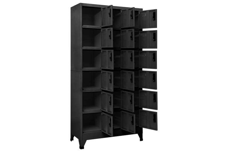 beBasic Förvaringsskåp antracit 90x40x180 cm stål - Anthracite - Förvaring - Skåp - Förvaringsskåp - Kontorsskåp - Dokumentskåp