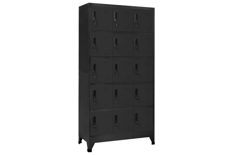 beBasic Förvaringsskåp antracit 90x40x180 cm stål - Anthracite - Förvaring - Skåp - Förvaringsskåp - Kontorsskåp - Dokumentskåp