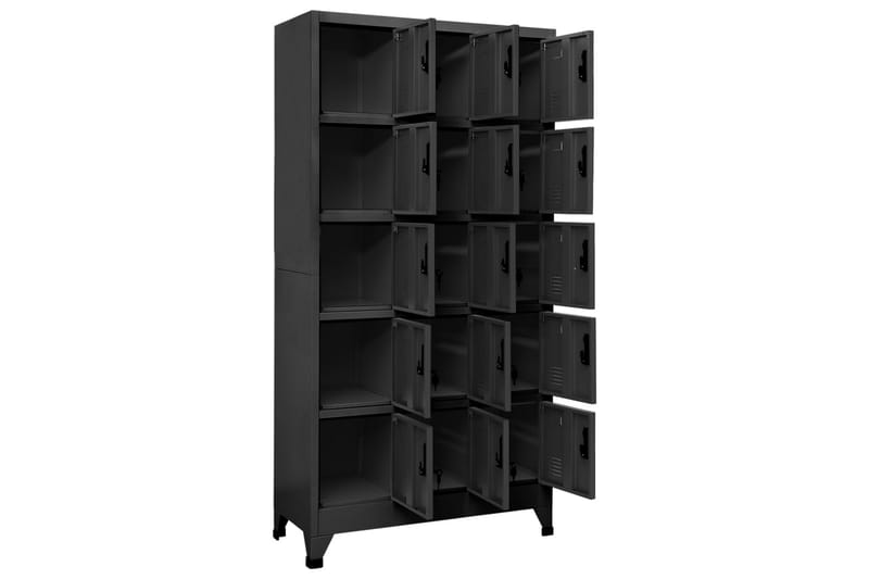 beBasic Förvaringsskåp antracit 90x40x180 cm stål - Anthracite - Förvaring - Skåp - Förvaringsskåp - Kontorsskåp - Dokumentskåp