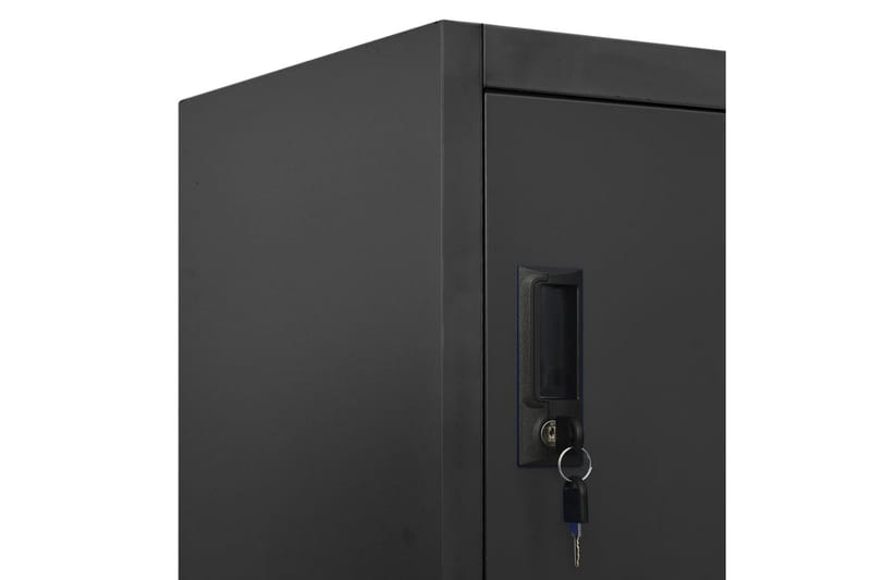beBasic Förvaringsskåp antracit 90x40x180 cm stål - Anthracite - Förvaring - Skåp - Förvaringsskåp - Kontorsskåp - Dokumentskåp
