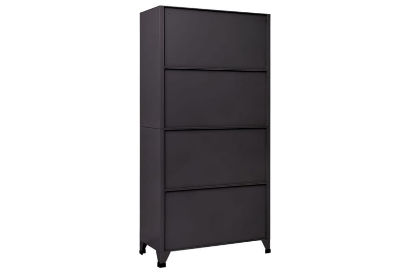 beBasic Förvaringsskåp antracit 90x45x180 cm stål - Anthracite - Förvaring - Skåp - Förvaringsskåp - Kontorsskåp - Dokumentskåp