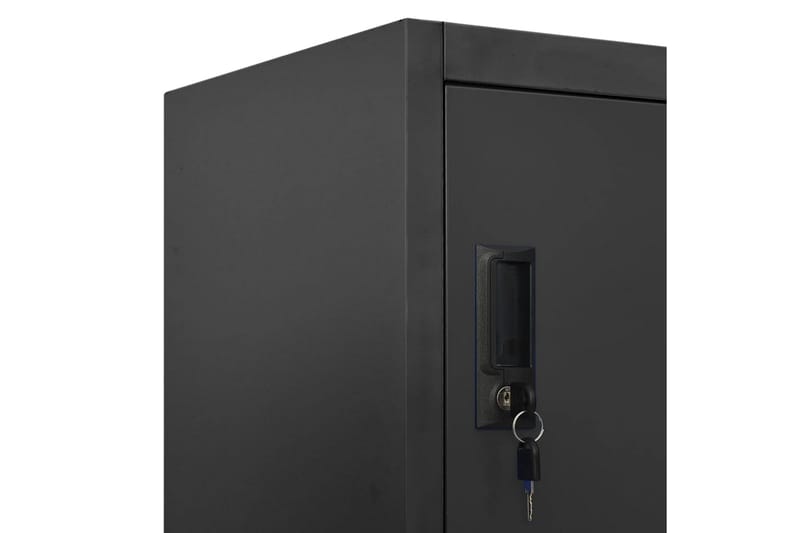 beBasic Förvaringsskåp antracit 90x45x180 cm stål - Anthracite - Förvaring - Skåp - Förvaringsskåp - Kontorsskåp - Dokumentskåp