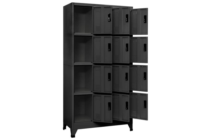 beBasic Förvaringsskåp antracit 90x45x180 cm stål - Anthracite - Förvaring - Skåp - Förvaringsskåp - Kontorsskåp - Dokumentskåp