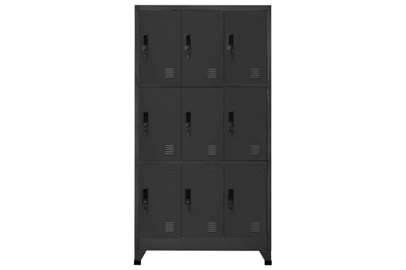 beBasic Förvaringsskåp antracit 90x45x180 cm stål - Anthracite - Förvaring - Skåp - Förvaringsskåp - Kontorsskåp - Dokumentskåp
