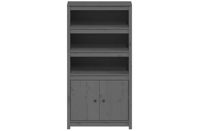 beBasic Förvaringsskåp grå 80x35x154 cm massiv furu - Grey - Förvaring - Skåp - Förvaringsskåp - Kontorsskåp - Dokumentskåp