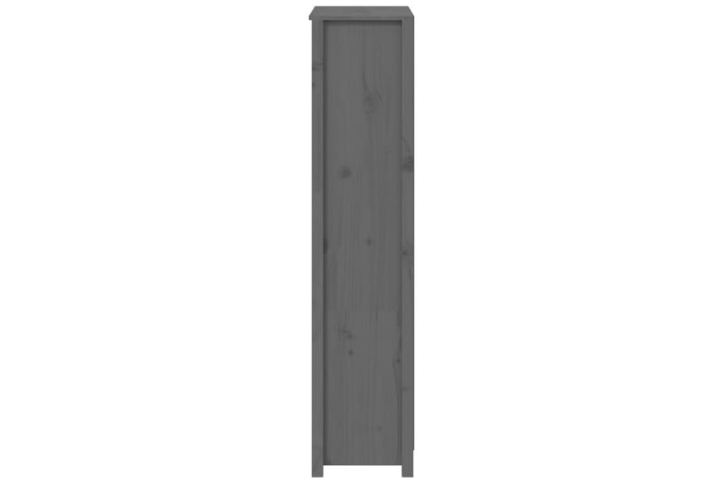 beBasic Förvaringsskåp grå 80x35x154 cm massiv furu - Grey - Förvaring - Skåp - Förvaringsskåp - Kontorsskåp - Dokumentskåp