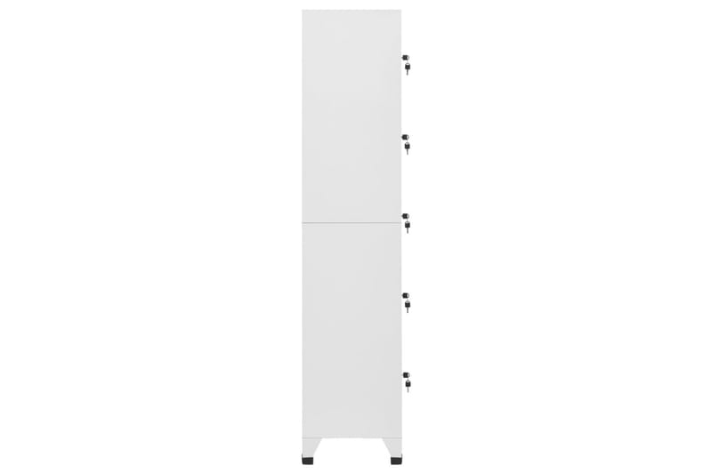 beBasic Förvaringsskåp ljusgrå 38x40x180 cm stål - Grey - Dokumentskåp - Kontorsmöbler