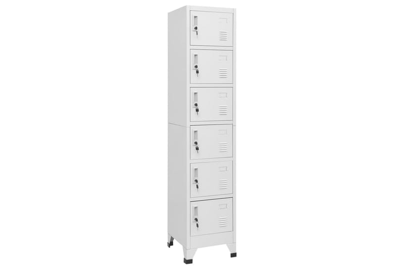 beBasic Förvaringsskåp ljusgrå 38x40x180 cm stål - Grey - Förvaring - Skåp - Förvaringsskåp - Kontorsskåp - Dokumentskåp