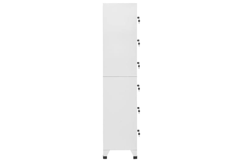 beBasic Förvaringsskåp ljusgrå 38x40x180 cm stål - Grey - Förvaring - Skåp - Förvaringsskåp - Kontorsskåp - Dokumentskåp