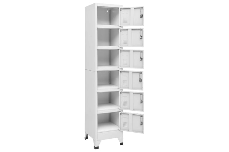beBasic Förvaringsskåp ljusgrå 38x40x180 cm stål - Grey - Förvaring - Skåp - Förvaringsskåp - Kontorsskåp - Dokumentskåp