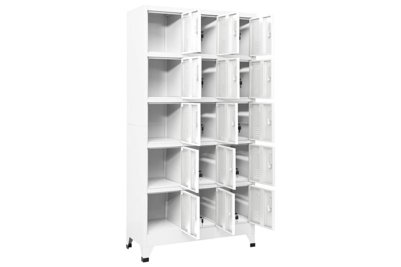 beBasic Förvaringsskåp ljusgrå 90x40x180 cm stål - Grey - Förvaring - Skåp - Förvaringsskåp - Kontorsskåp - Dokumentskåp