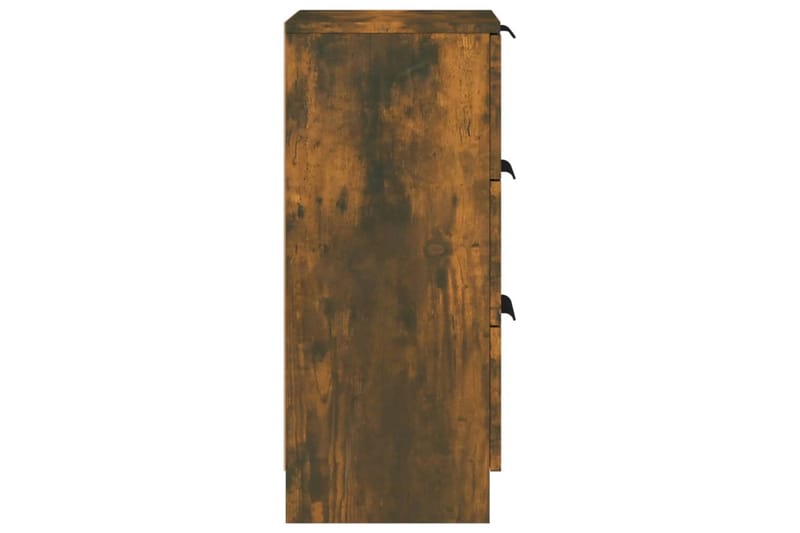 beBasic Förvaringsskåp rökfärgad ek 30x30x70 cm konstruerat trä - Brown - Dokumentskåp - Kontorsmöbler