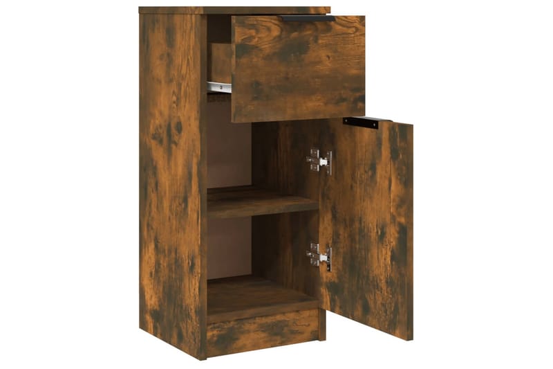 beBasic Förvaringsskåp rökfärgad ek 30x30x70 cm konstruerat trä - Brown - Förvaring - Skåp - Förvaringsskåp - Kontorsskåp - Dokumentskåp