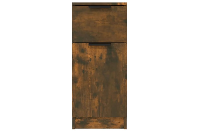 beBasic Förvaringsskåp rökfärgad ek 30x30x70 cm konstruerat trä - Brown - Dokumentskåp - Kontorsmöbler