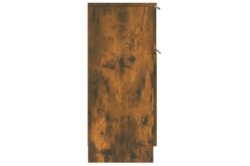 beBasic Förvaringsskåp rökfärgad ek 30x30x70 cm konstruerat trä - Brown - Förvaring - Skåp - Förvaringsskåp - Kontorsskåp - Dokumentskåp