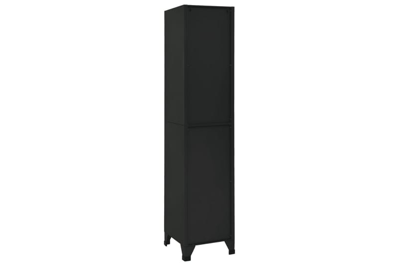 beBasic Förvaringsskåp svart 38x40x180 cm stål - Black - Förvaring - Skåp - Förvaringsskåp - Kontorsskåp - Dokumentskåp
