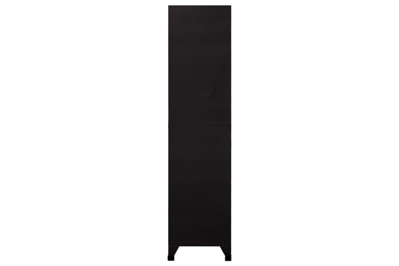 beBasic Förvaringsskåp svart 90x45x180 cm stål - Black - Förvaring - Skåp - Förvaringsskåp - Kontorsskåp - Dokumentskåp