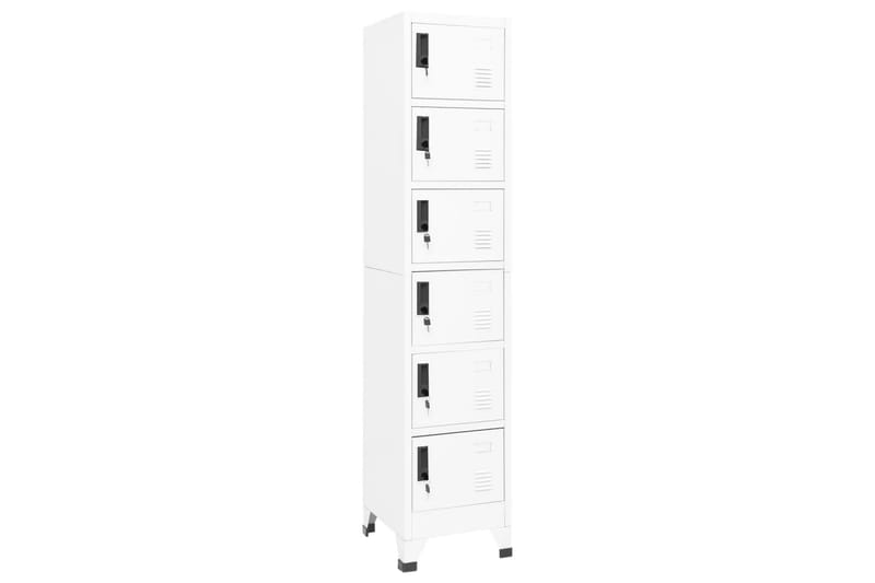 beBasic Förvaringsskåp vit 38x40x180 cm stål - White - Förvaring - Skåp - Förvaringsskåp - Kontorsskåp - Dokumentskåp