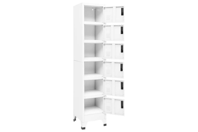 beBasic Förvaringsskåp vit 38x40x180 cm stål - White - Förvaring - Skåp - Förvaringsskåp - Kontorsskåp - Dokumentskåp