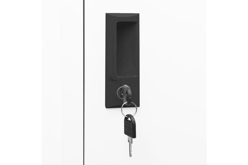 beBasic Förvaringsskåp vit 38x40x180 cm stål - White - Förvaring - Skåp - Förvaringsskåp - Kontorsskåp - Dokumentskåp