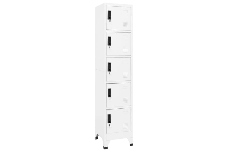 beBasic Förvaringsskåp vit 38x40x180 cm stål - White - Förvaring - Skåp - Förvaringsskåp - Kontorsskåp - Dokumentskåp