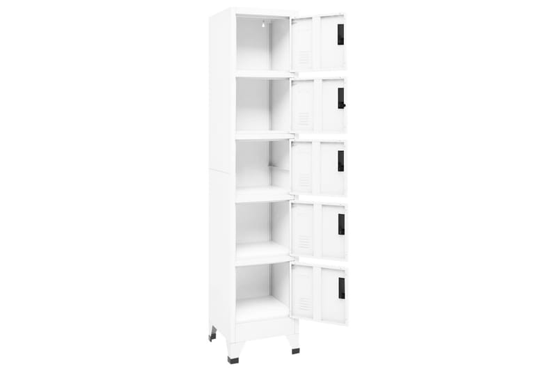 beBasic Förvaringsskåp vit 38x40x180 cm stål - White - Förvaring - Skåp - Förvaringsskåp - Kontorsskåp - Dokumentskåp