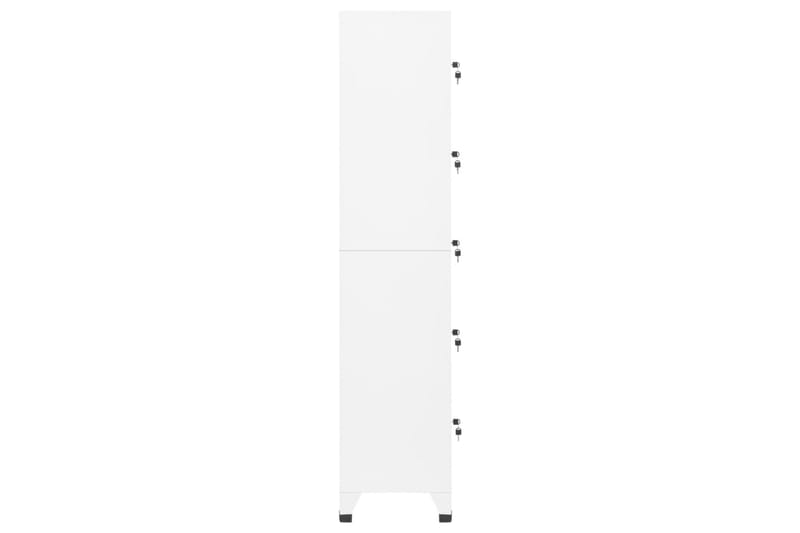 beBasic Förvaringsskåp vit 38x40x180 cm stål - White - Förvaring - Skåp - Förvaringsskåp - Kontorsskåp - Dokumentskåp